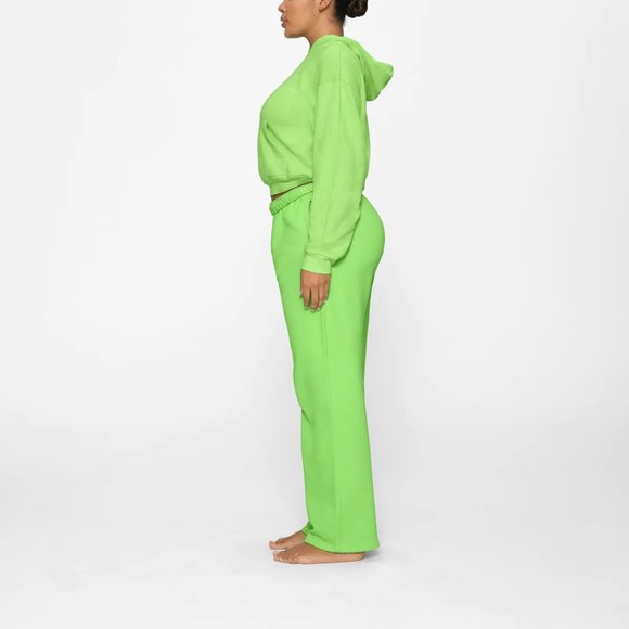 Skims Light French Terry Pullover Hoodie - Neon Green - Picture 3 of 4